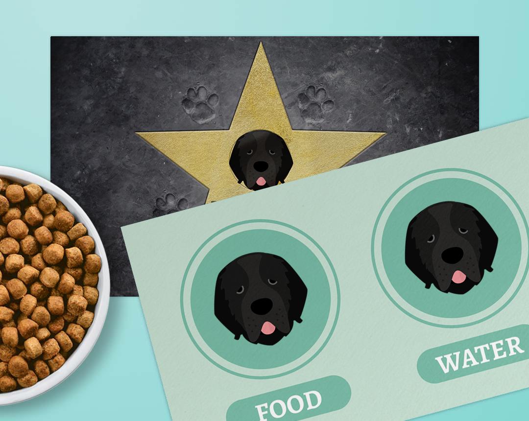 Personalized Dog Food Mats