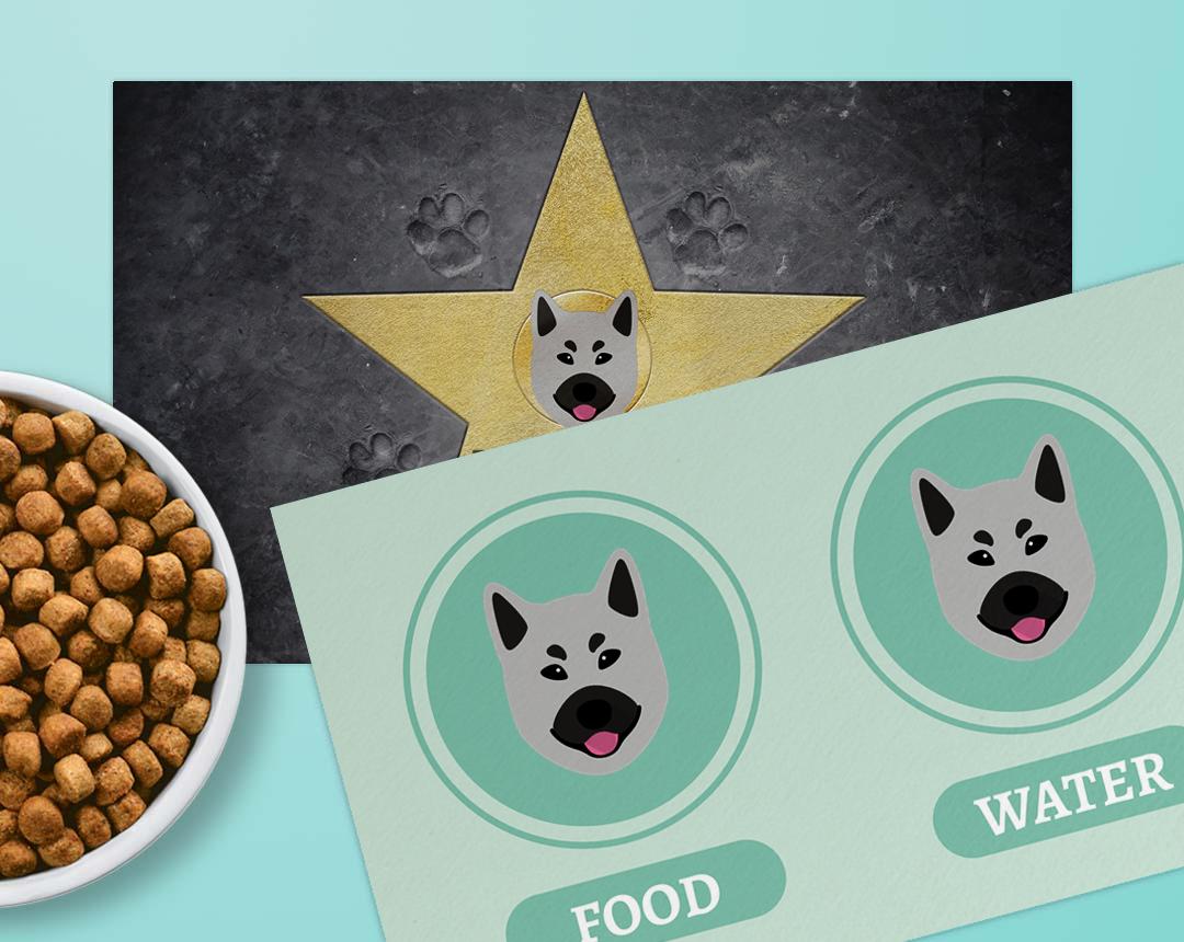 Personalized Dog Food Mats