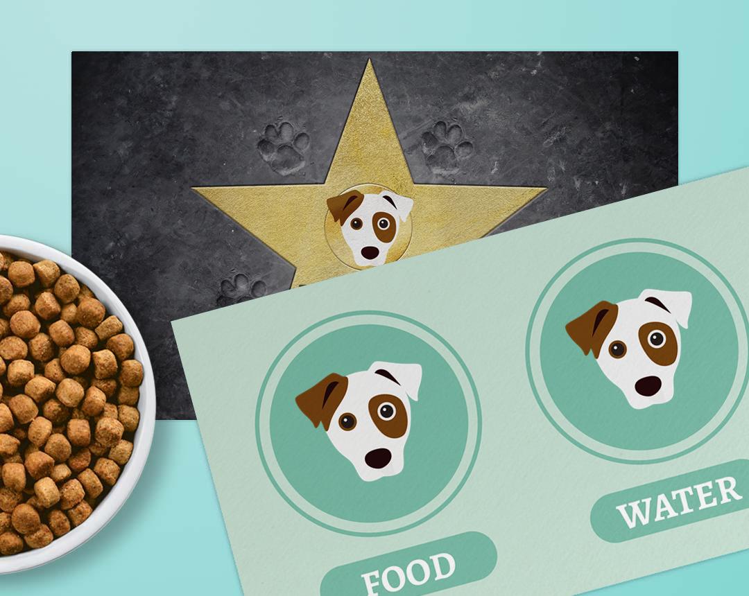Personalized Dog Food Mats