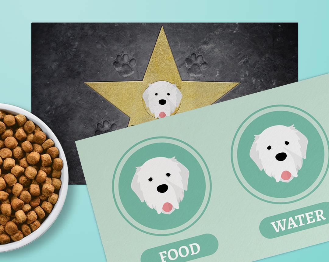 Personalized Dog Food Mats