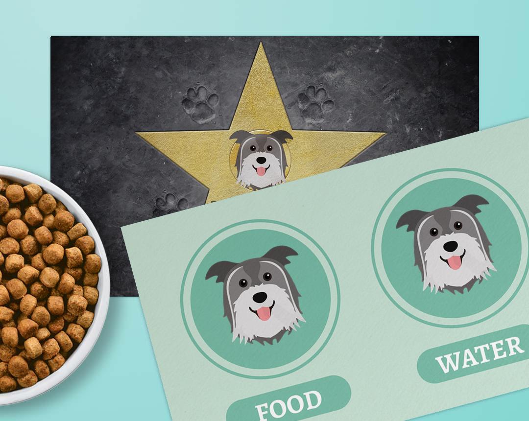 Personalized Dog Food Mats