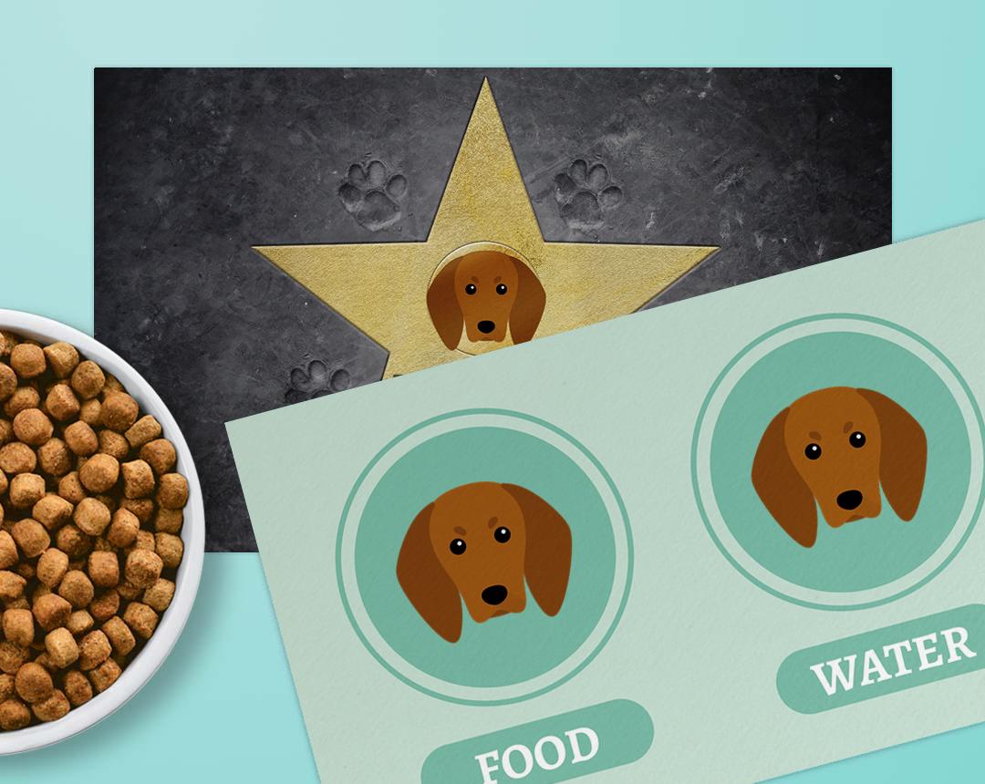 Personalized Dog Food Mats