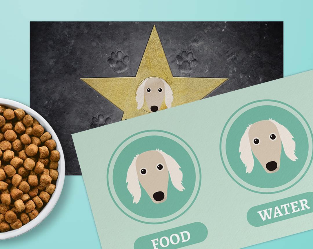 Personalized Dog Food Mats