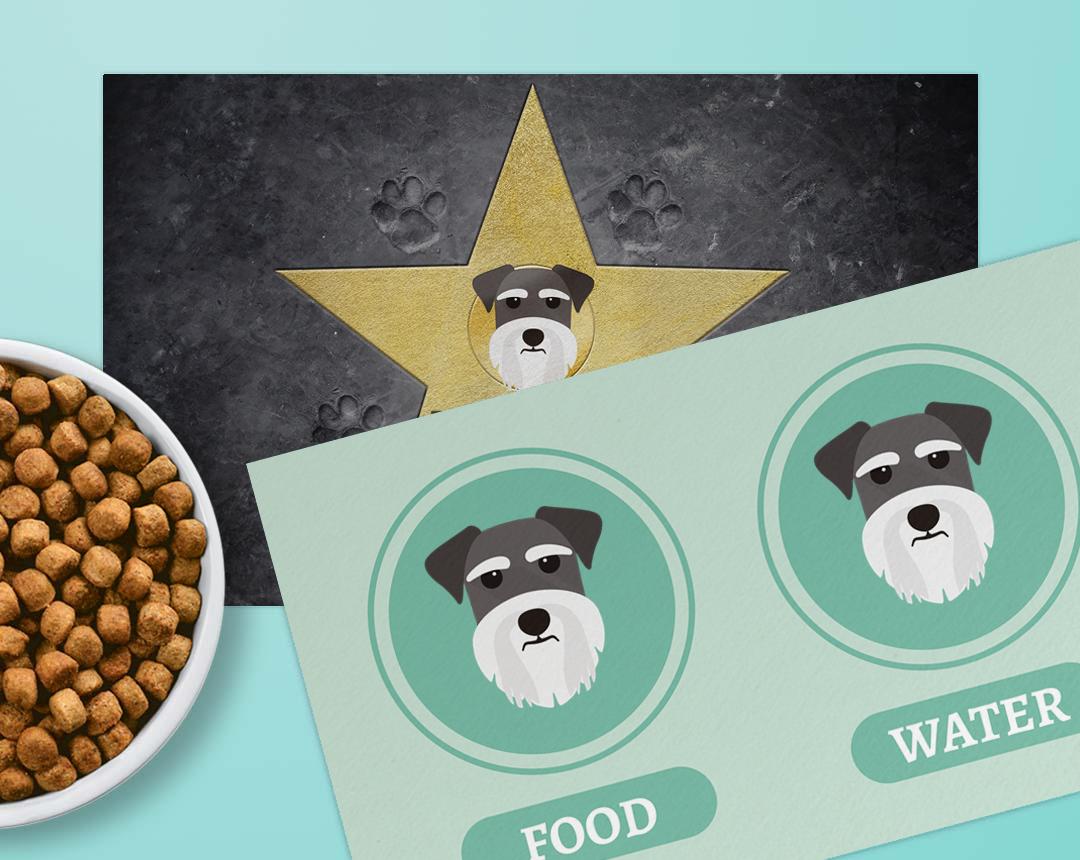 Personalized Dog Food Mats