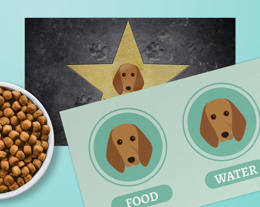 Personalized Dog Food Mats