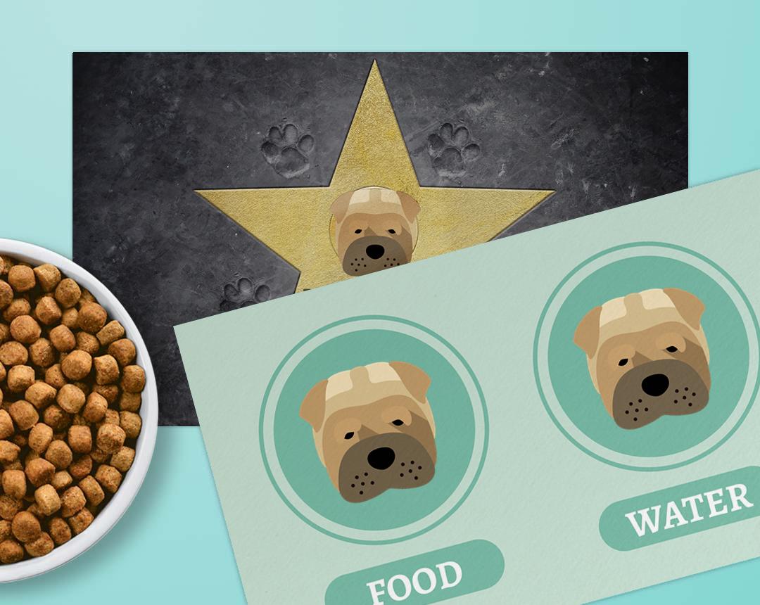 Personalized Dog Food Mats