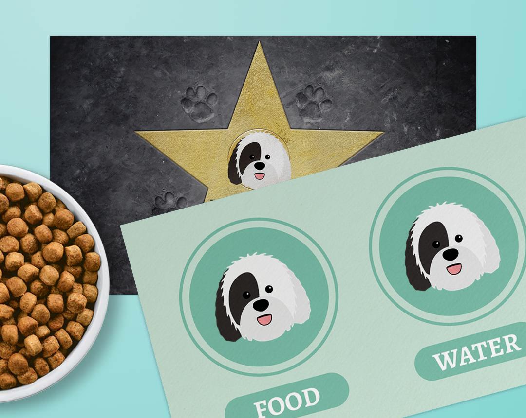 Personalized Dog Food Mats