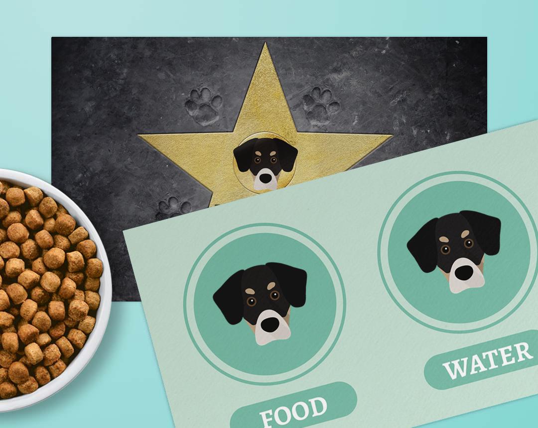 Personalized Dog Food Mats