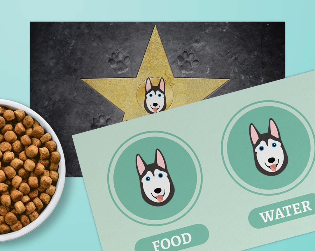 Personalized Dog Food Mats