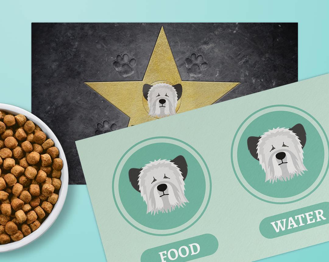 Personalized Dog Food Mats