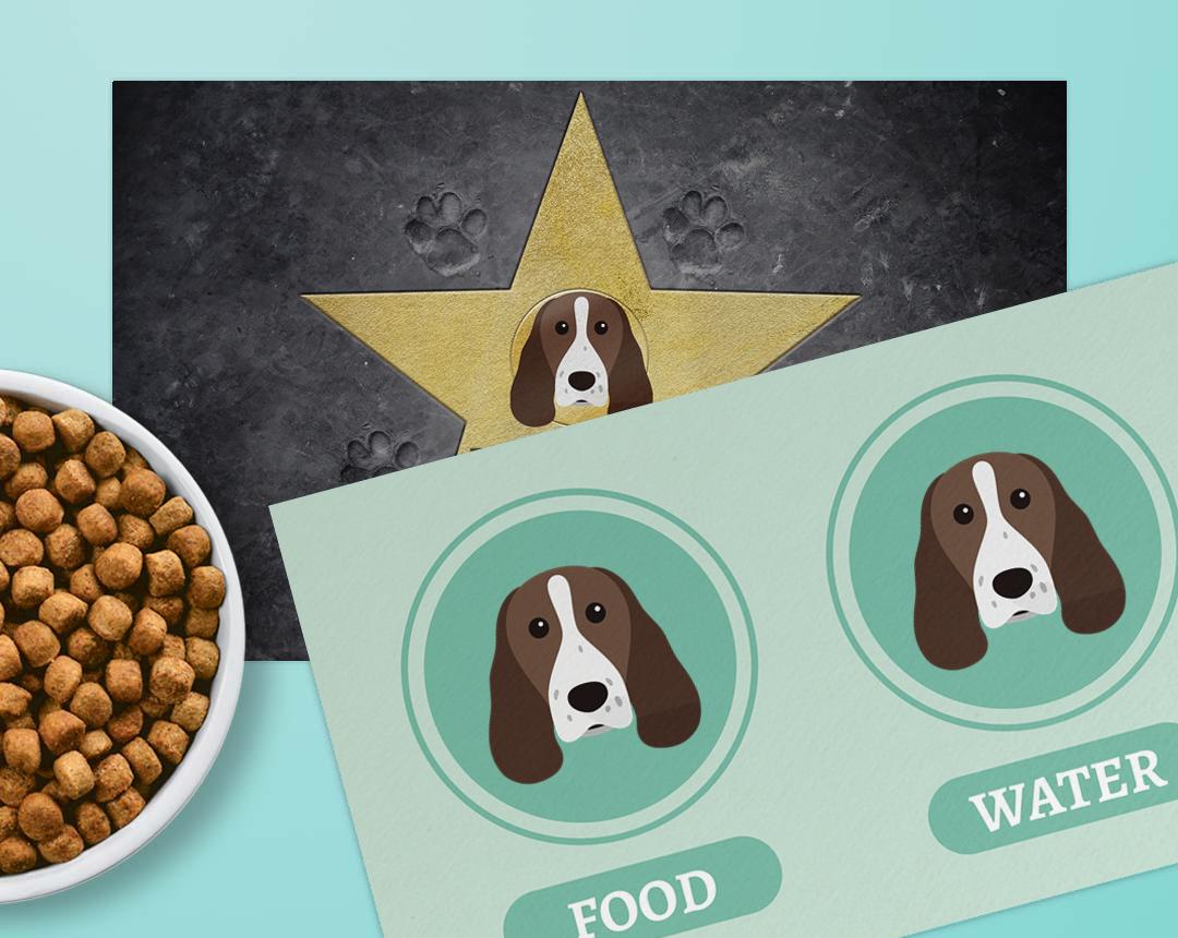 Personalized Dog Food Mats