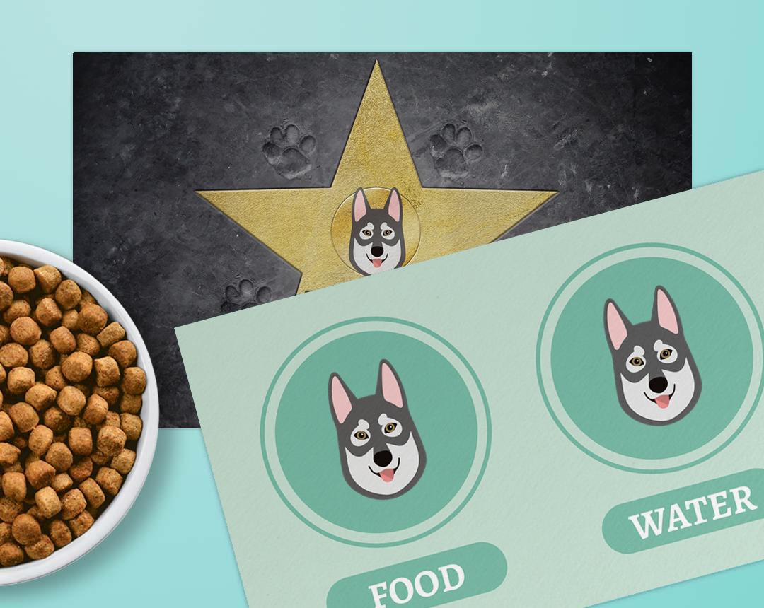 Personalized Dog Food Mats