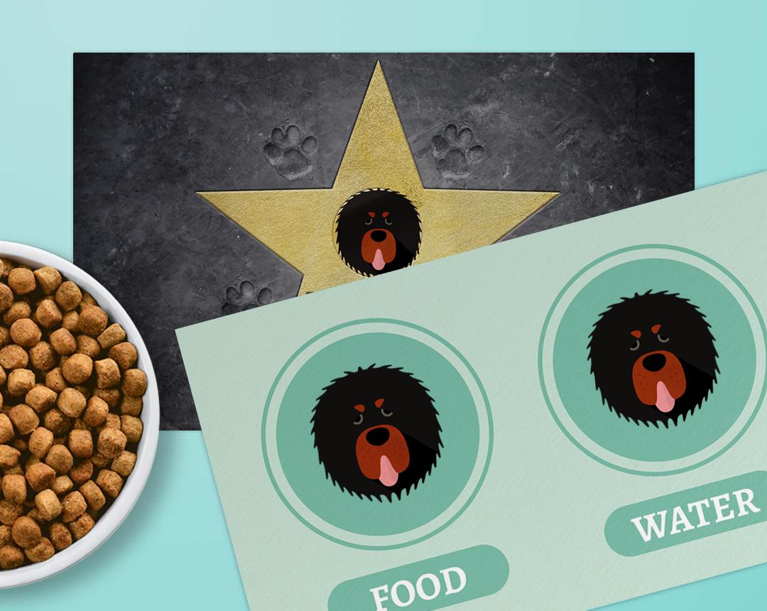 Personalized Dog Food Mats