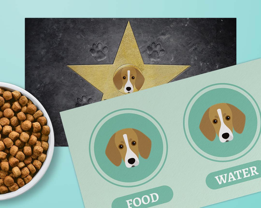 Personalized Dog Food Mats