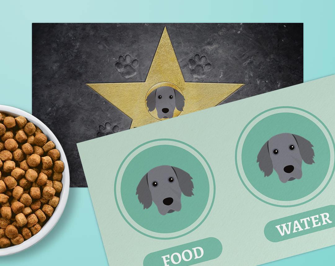 Personalized Dog Food Mats