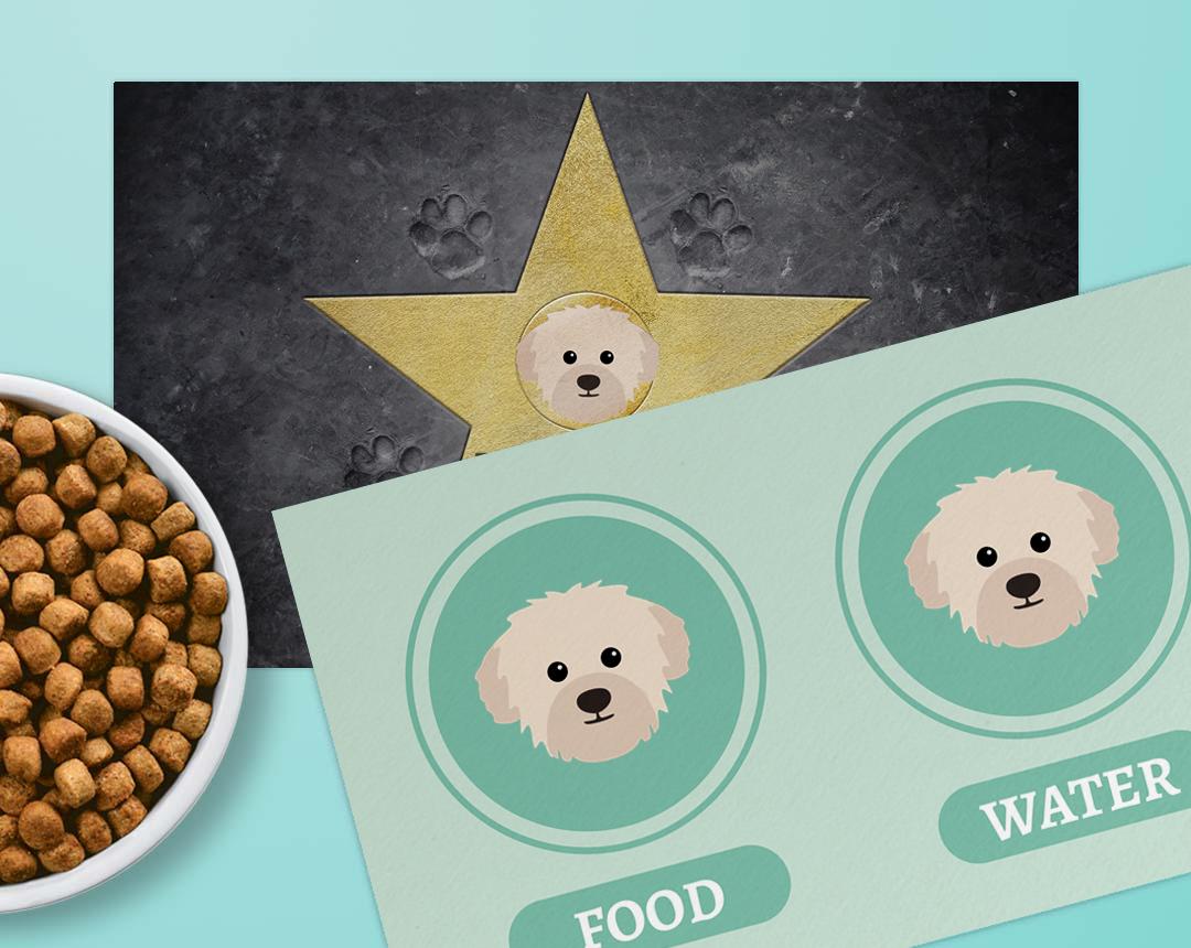 Personalized Dog Food Mats