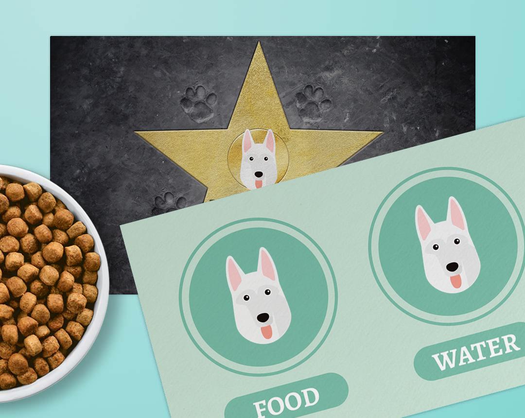 Personalized Dog Food Mats