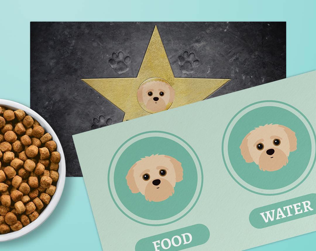 Personalized Dog Food Mats