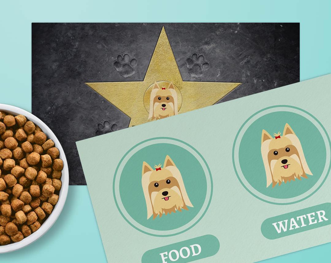 Personalized Dog Food Mats