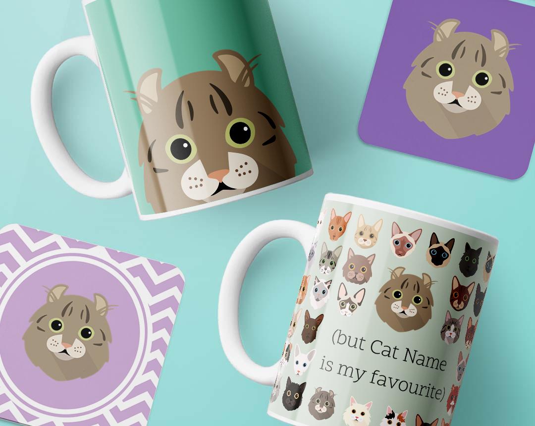 Personalized Cat Mugs