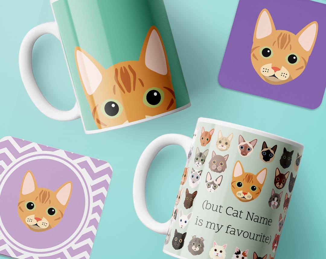 Personalized Cat Mugs
