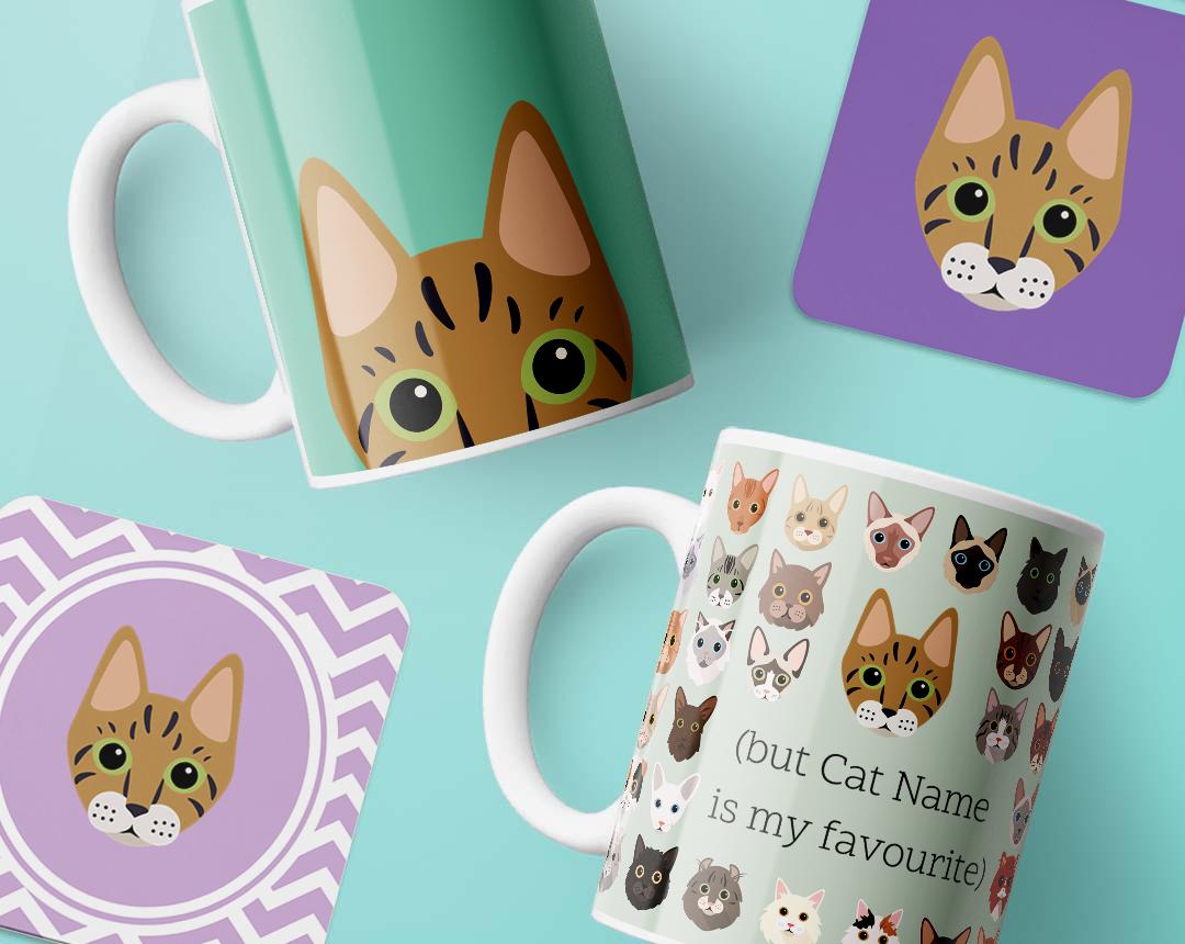 Personalized Cat Mugs