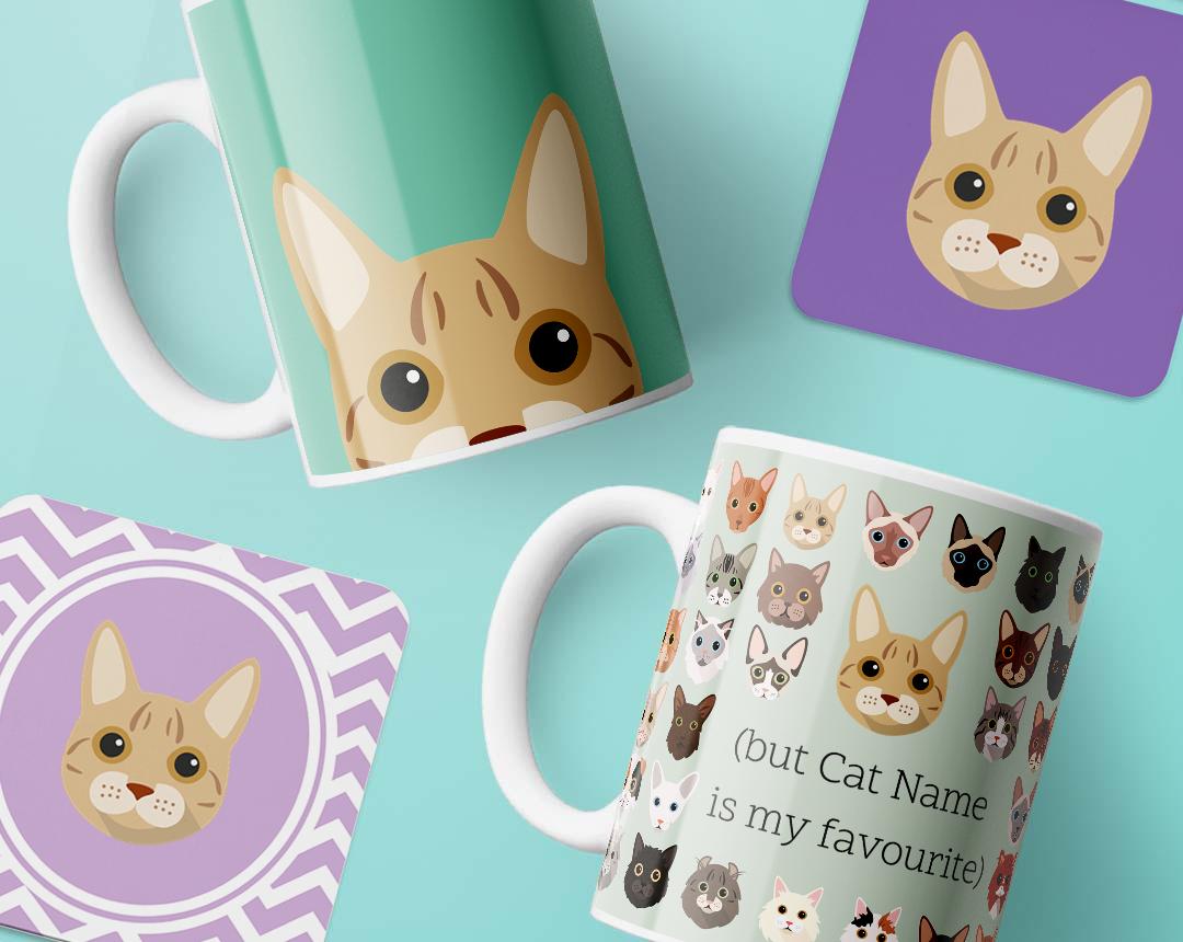 Personalized Cat Mugs