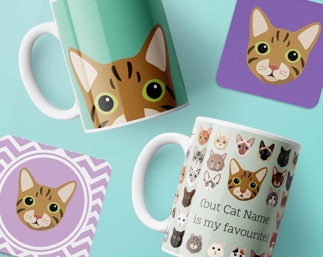 Personalized Cat Mugs