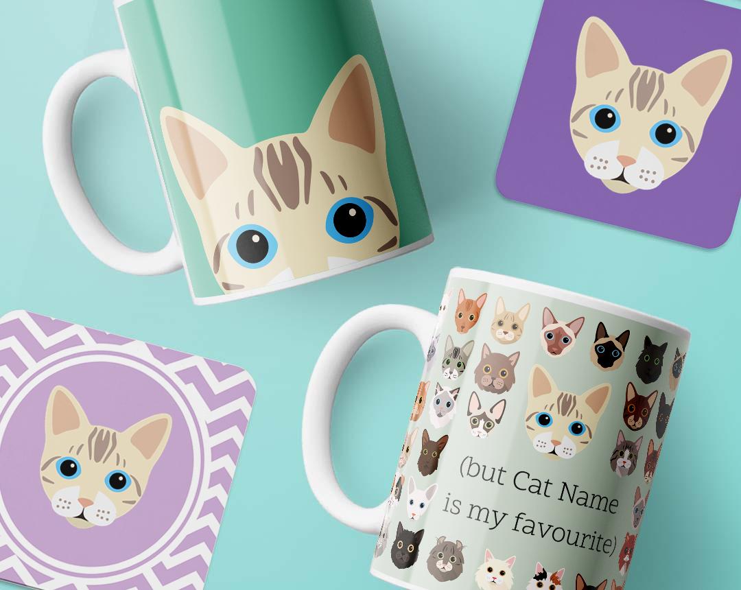 Personalized Cat Mugs