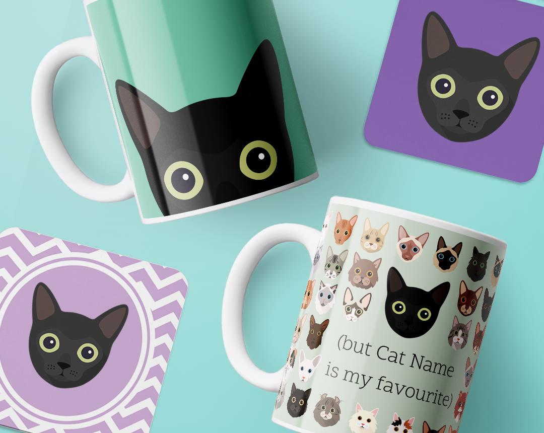 Personalized Cat Mugs