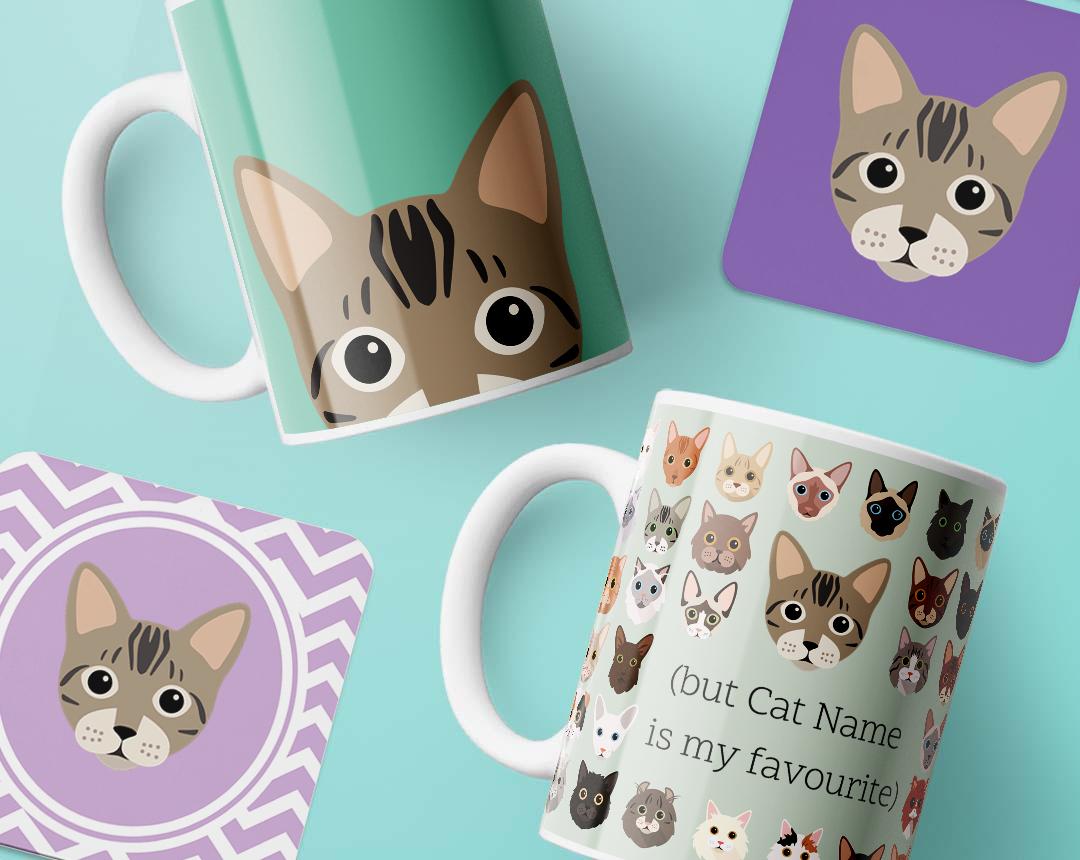 Personalized Cat Mugs