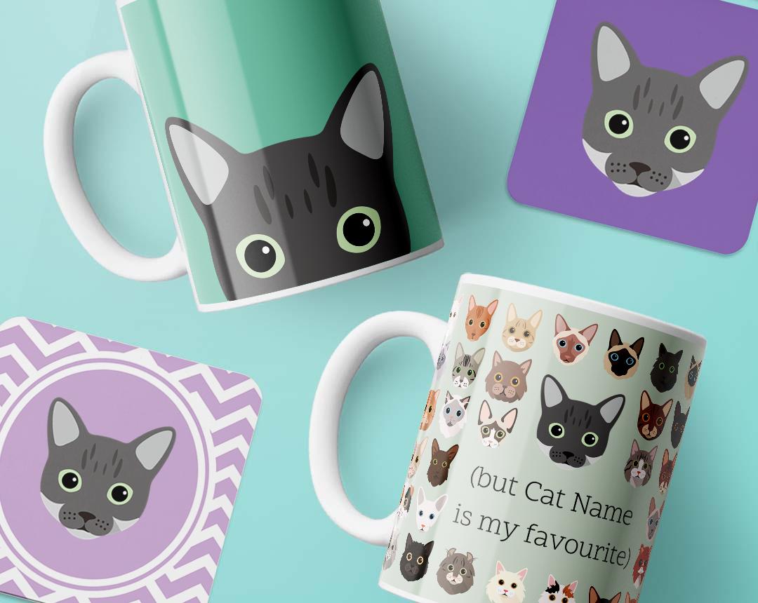 Personalized Cat Mugs
