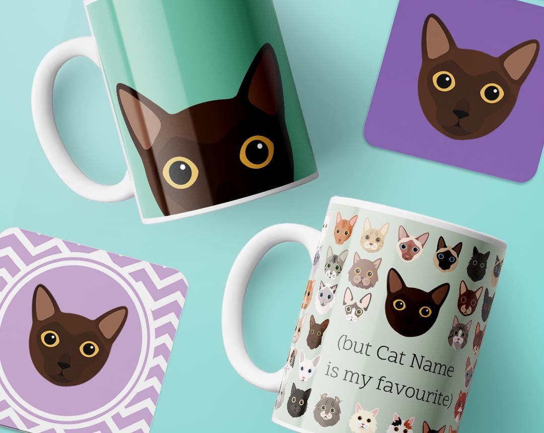 Personalized Cat Mugs