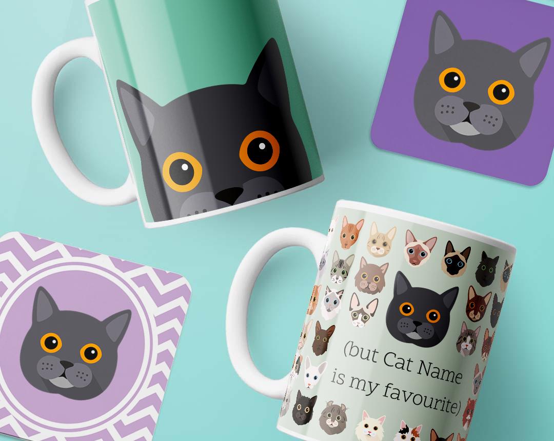 Personalized Cat Mugs
