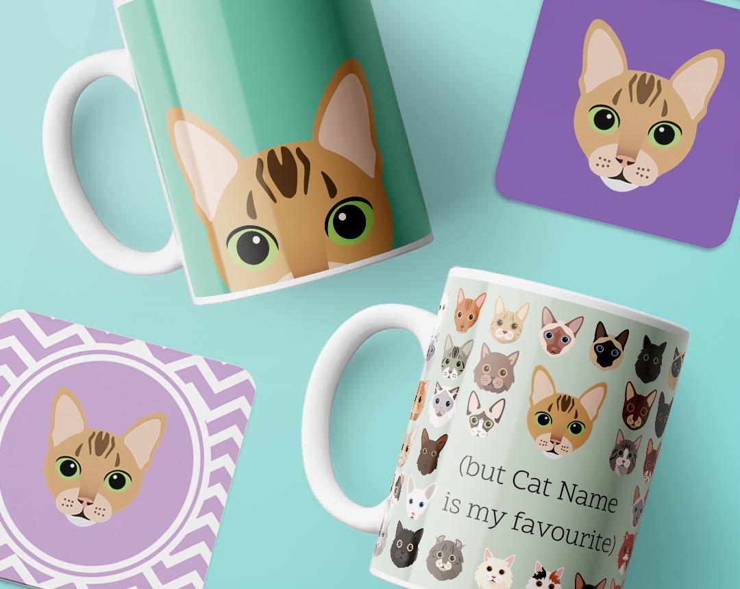 Personalized Cat Mugs