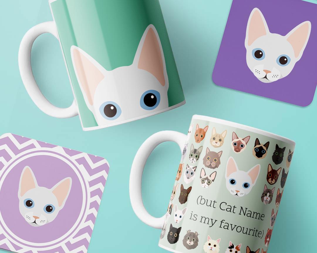 Personalized Cat Mugs
