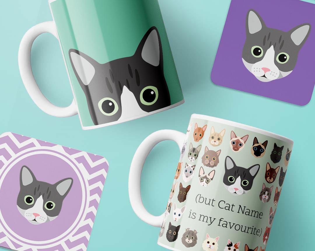Personalized Cat Mugs