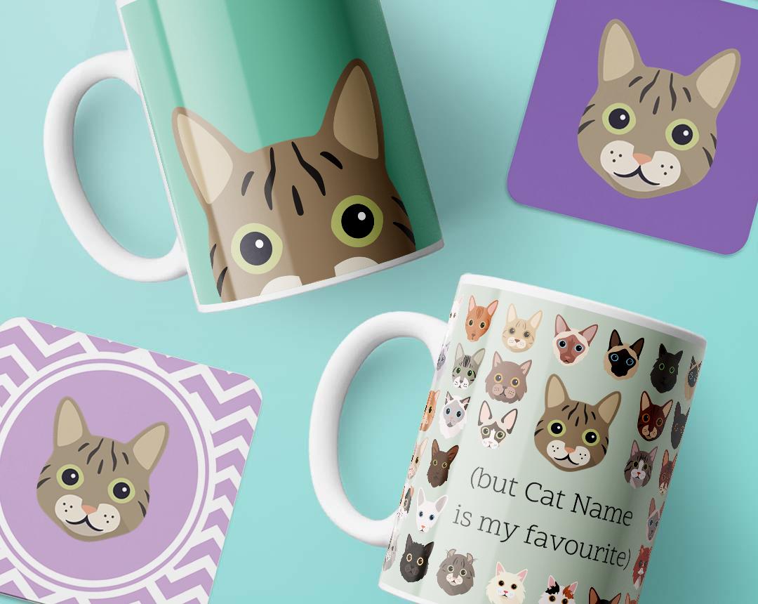 Personalized Cat Mugs