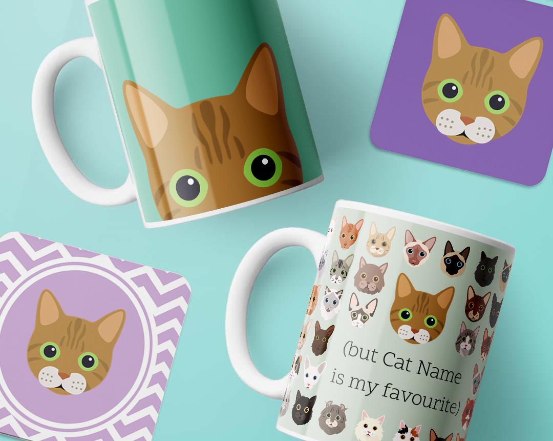 Personalized Cat Mugs