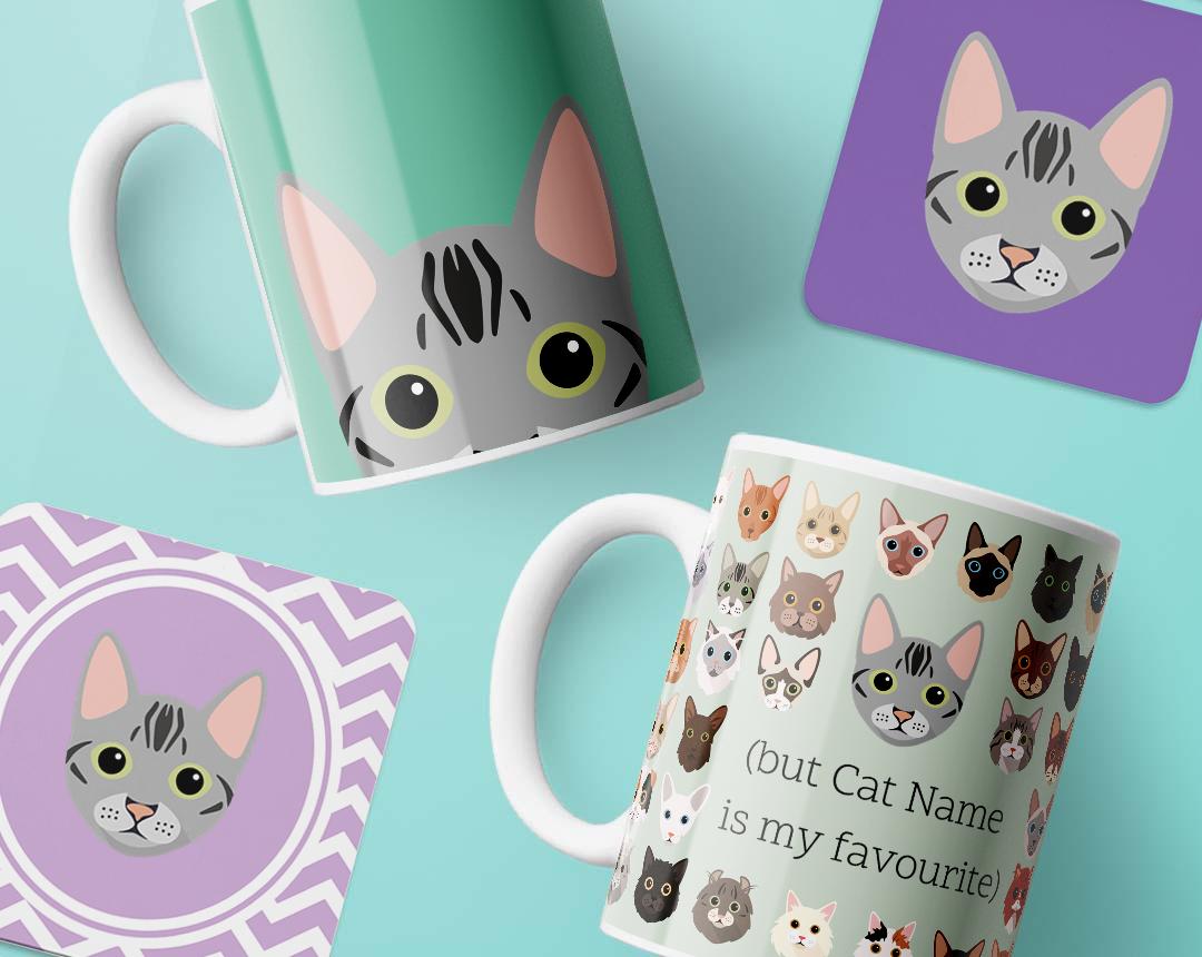 Personalized Cat Mugs
