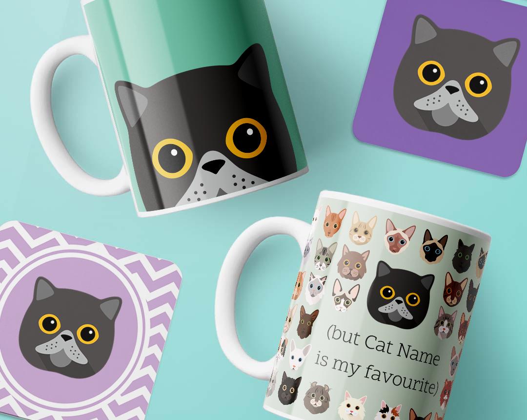 Personalized Cat Mugs