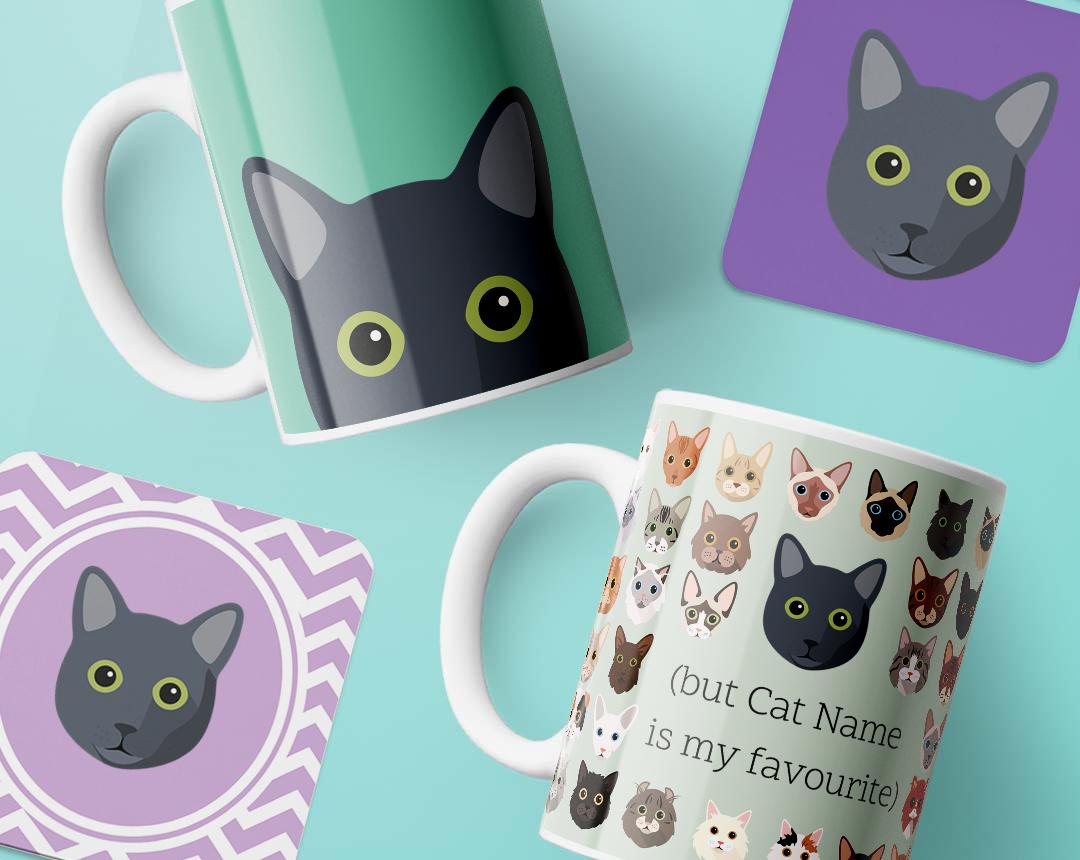 Personalized Cat Mugs