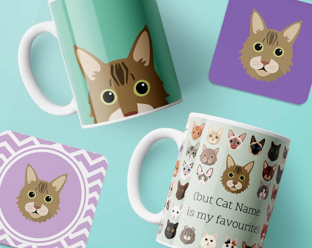Personalized Cat Mugs