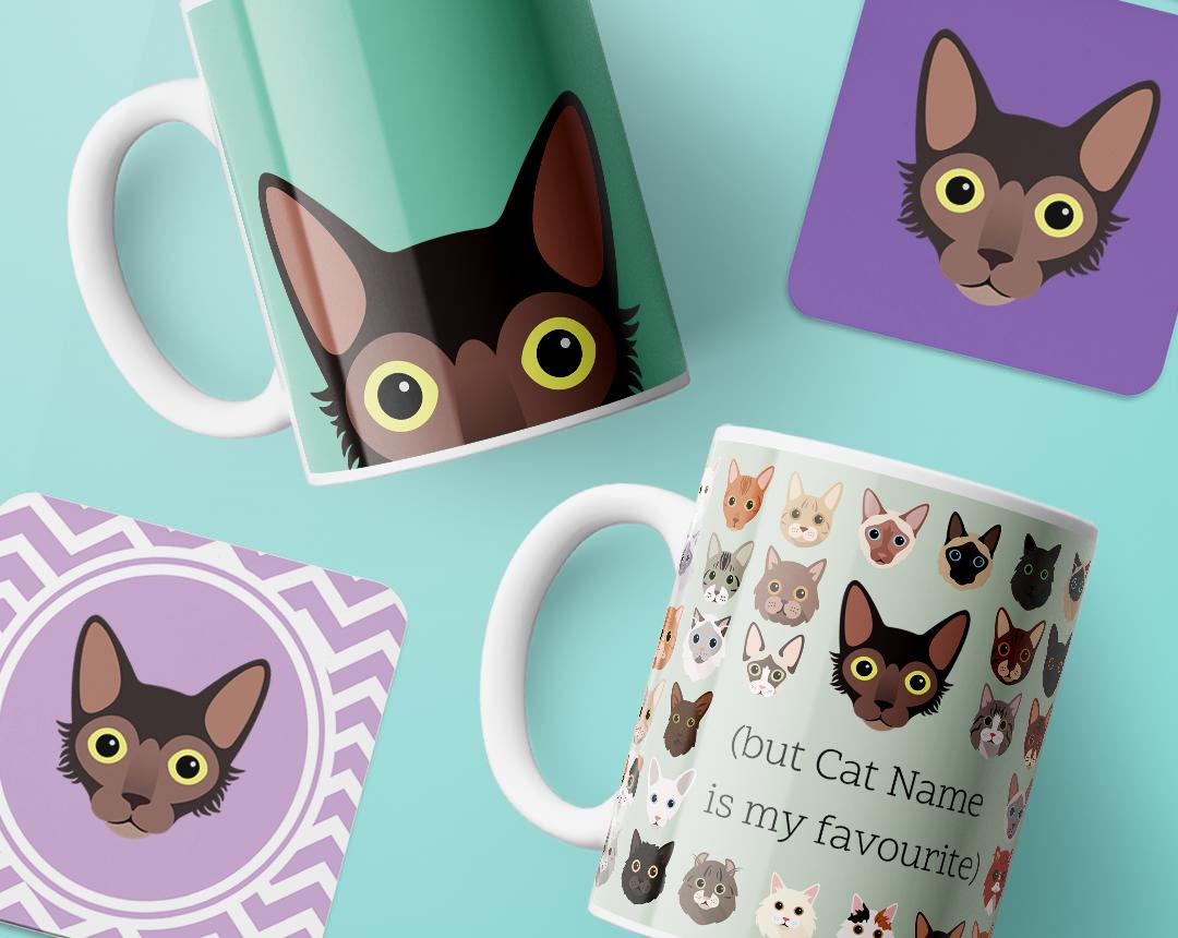 Personalized Cat Mugs