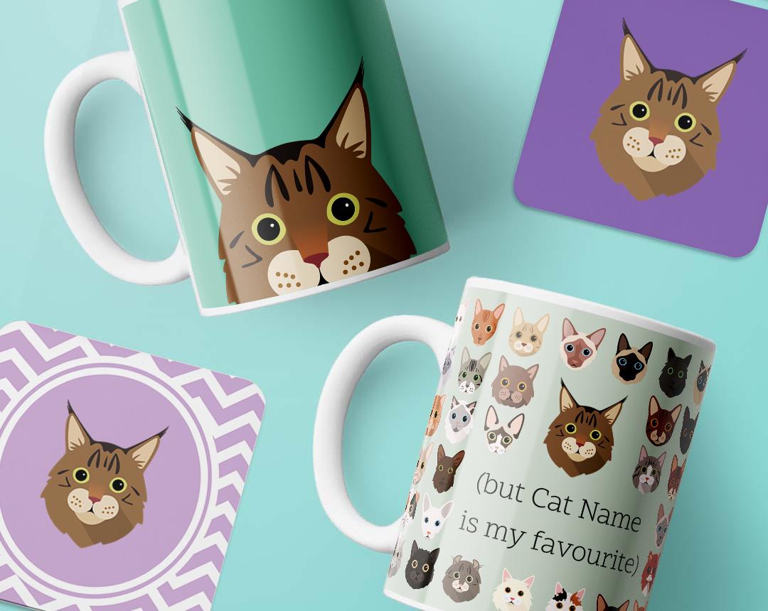 Personalized Cat Mugs