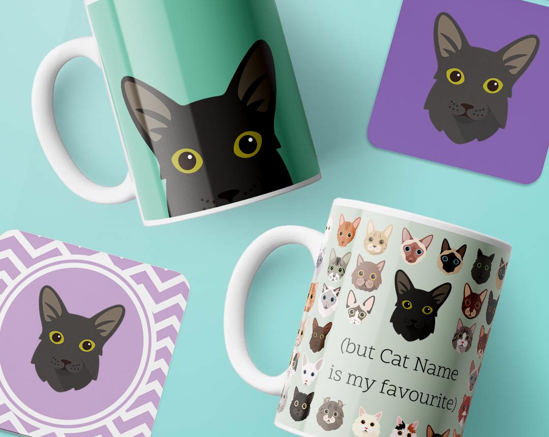 Personalized Cat Mugs