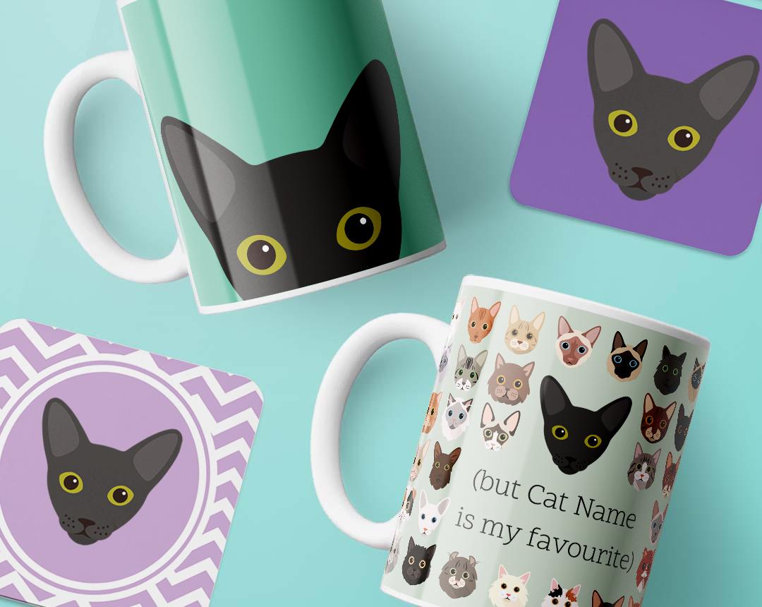 Personalized Cat Mugs