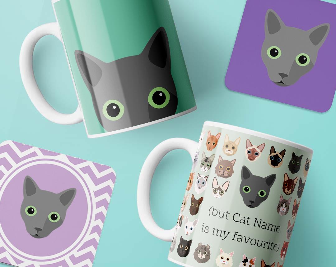Personalized Cat Mugs