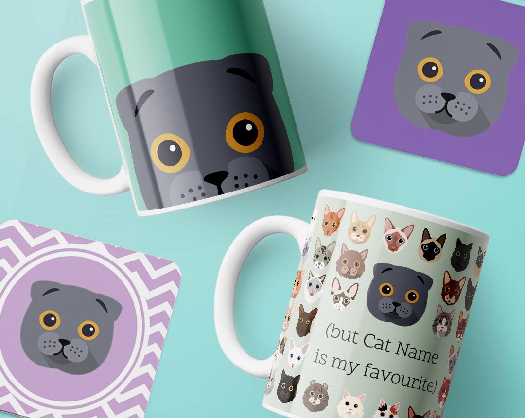 Personalized Cat Mugs