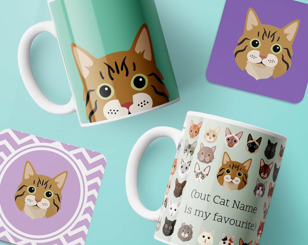 Personalized Cat Mugs
